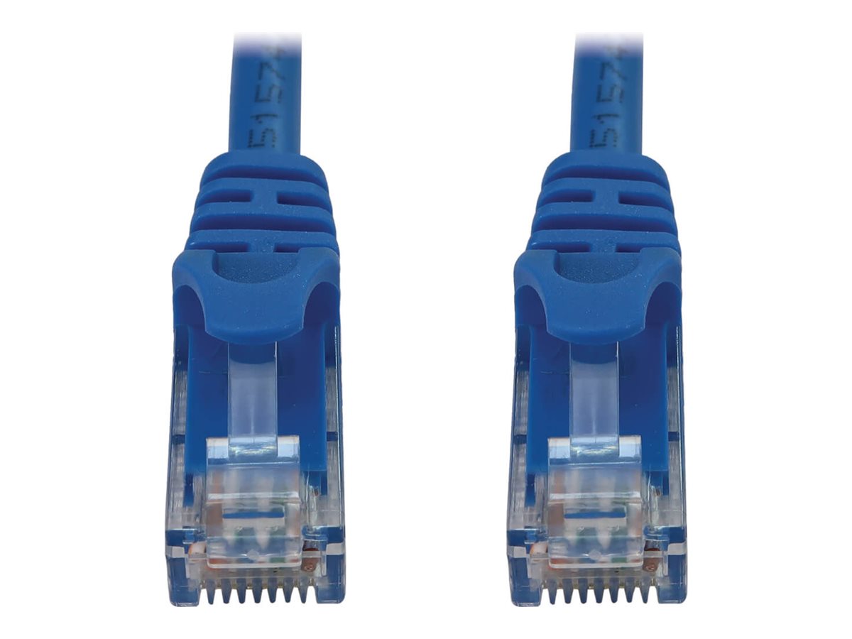 Eaton Tripp Lite Series Cat6a 10G Snagless Molded UTP Ethernet Cable (RJ45 M/M), PoE, Blue, 6 in. (15 cm)
