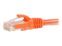 C2G 1ft Cat6a Snagless Unshielded (UTP) Network Patch Ethernet Cable-Orange