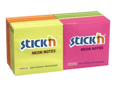 Stickn Regular Notes 76 X 76 Mm 1200 Sheets 12 X 100