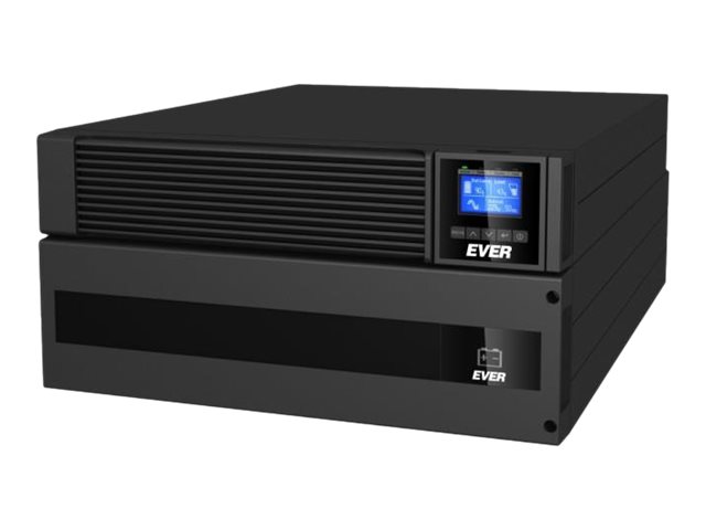Zasilacz awaryjny UPS Ever Powerline RT PLUS 6000 VA VFI 2xC13 Sin USB RS rack/tower