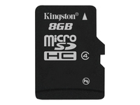 Kingston - Flash memory card - 8 GB - Class 4 - microSDHC