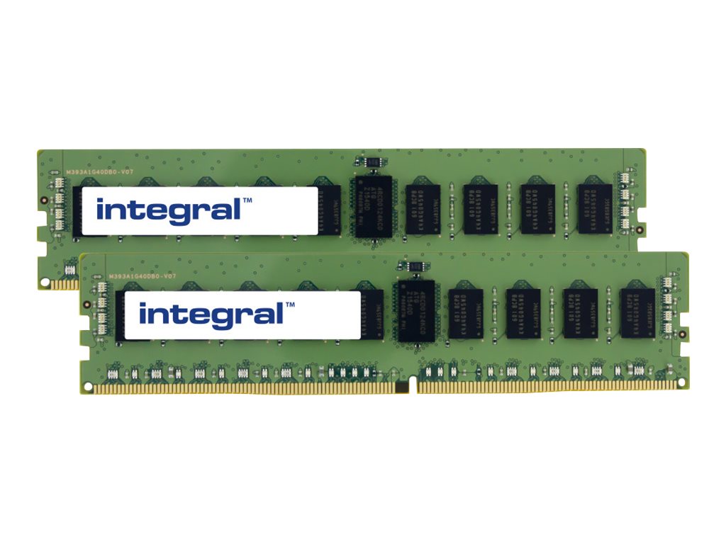 An image of Integral - DDR4 - kit - 16 GB: 2 x 8 GB - DIMM 288-pin - 2666 MHz / PC4-21300 - registered