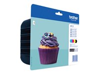 Brother LC123 - 4-pack - High Yield - black, yellow, cyan, magenta - original - ink cartridge