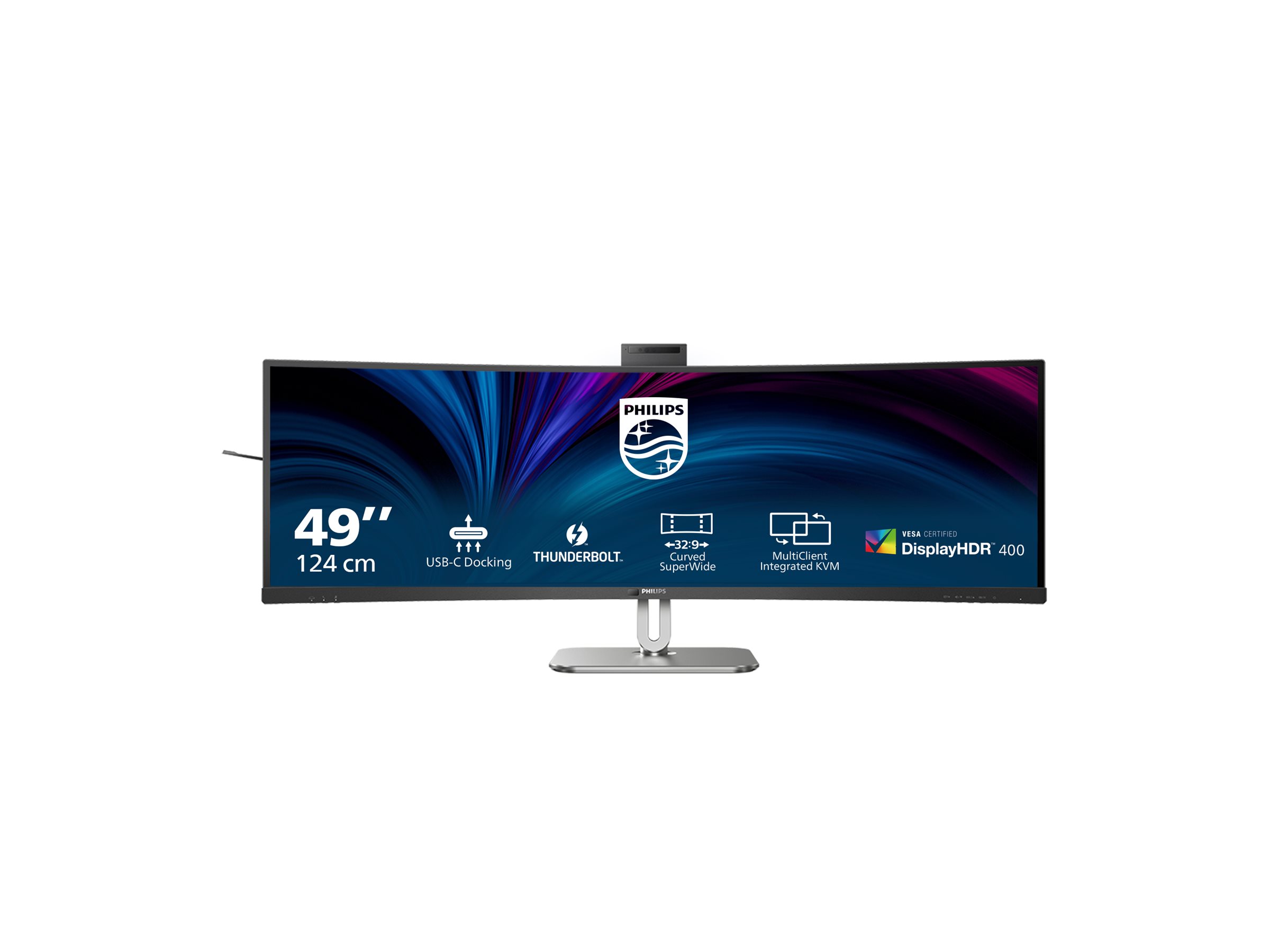An image of Philips 49B2U6903CH - 6000 Series - LED monitor - curved - 49" - HDR