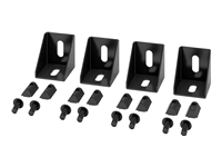 APC NetShelter - Connecteur de rail de montage en rack - noir (pack de 4)