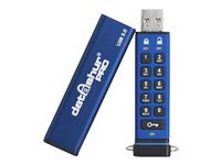 iStorage datAshur PRO 128GB USB 3.0 Blå