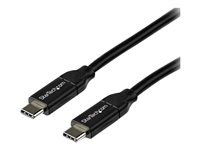 StarTech.com Thunderbolt 3 / USB 2.0 / USB 3.0 / USB 3.1 USB Type-C kabel 2m Sort