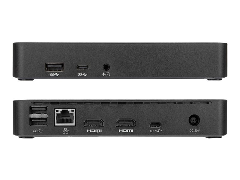 Targus Universal DV4K docking station USB-C 3.2 Gen 1 2 x HDMI Product shot Multi-angle 78650
