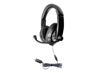 HEADSET WITH IN-LINE VOLUME CONTROL WITH USB PLUG