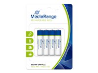 MediaRange AAA type Batterier til generelt brug (genopladelige) 800mAh
