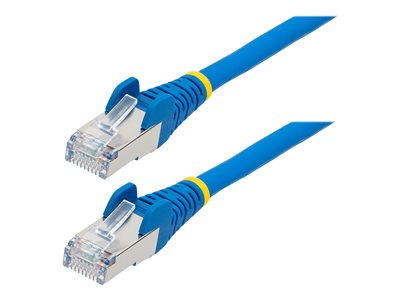 Startech 20ft LSZH CAT6a Ethernet Cable, Blue, 10 Gigabit Snagless RJ45 100W PoE Patch Cord, CAT 6A 10GbE 27AWG S/FTP Network Cable w/Strain Relief, ETL