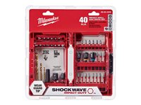 Milwaukee Shockwave Impact Duty Impact screwdriver bit set 40 pieces 1/4INCH, 3/8INCH, 5/16INCH 
