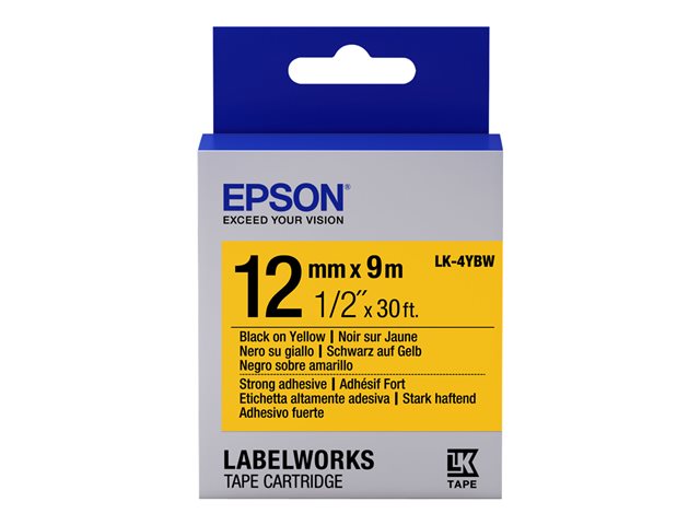 EPSON strong adhesive blk on yellow