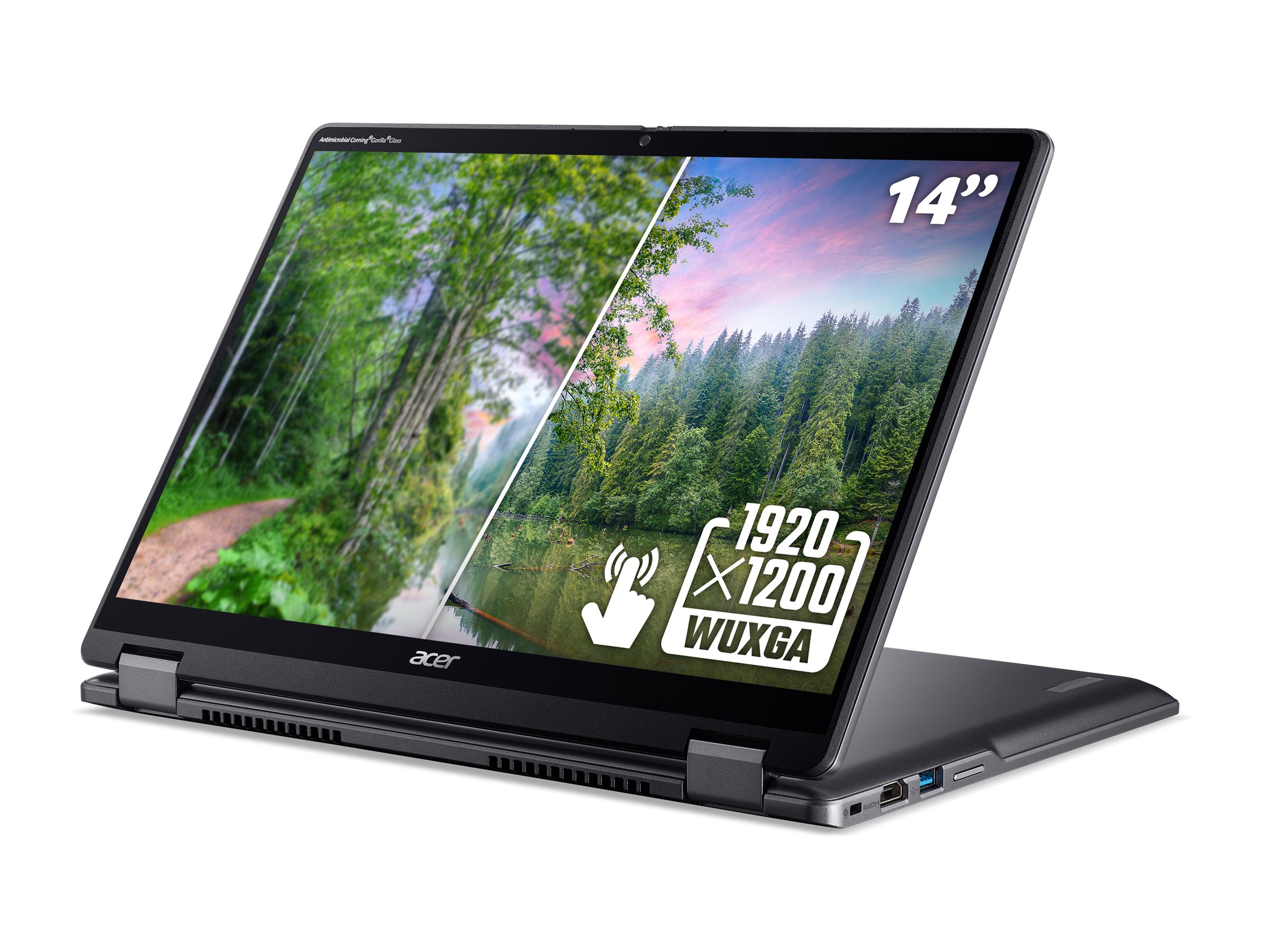 An image of Acer Chromebook Plus Spin 514 CPE594-1N - 14" - Intel Core 5 - 120U - 16 GB RAM - 256 GB SSD - UK