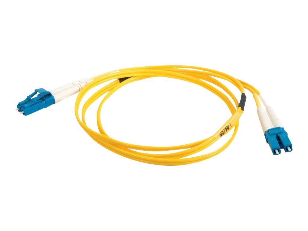 C2G LC-LC 9/125 OS1 Duplex Singlemode PVC Fiber Optic Cable (LSZH) - patch kabel - 10 m - 10 m - žlutá – foto 2