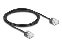 DeLOCK CAT 6 Ikke afskærmet parsnoet (UTP) 2m Patchkabel Sort