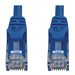Tripp Lite Cat6a 10G Snagless Molded UTP Ethernet Cable (RJ45 M/M), PoE, Blue, 100 ft. (30.5 m)