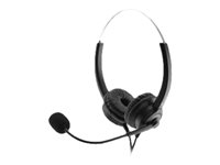 MediaRange MROS304 Kabling Headset Sort Sølv