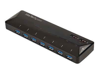 StarTech.com 9 Port USB 3.0 Hub - 7 x USB-A, 2 x USB-A Fast Charge Ports - Multi Port Powered USB Charging Station...