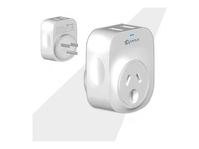 Sansai Travel Adapter power adapter Product shot Multi-angle 78500