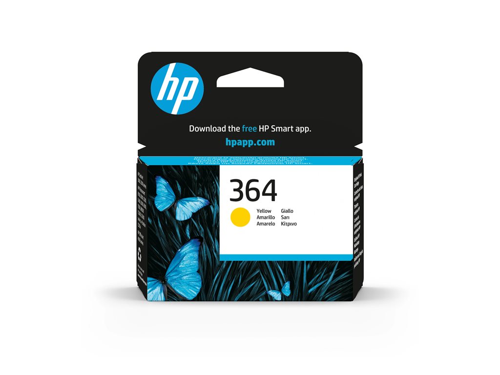 HP 364 YELLOW INK CARTR. W/VIVERA INK