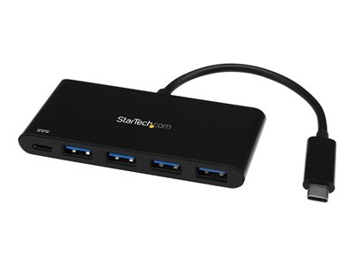 StarTech.com 4 Port USB C Hub with 4 USB Type-A Ports (USB 3.0 SuperSpeed 5Gbps), 60W Power Delivery Passthrough Charging, USB 3.1 Gen 1/USB 3.2 Gen 1 Laptop Hub Adapter, MacBook, Dell - Windows/macOS/Linux (HB30C4AFPD)