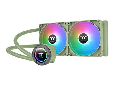 THERMALTAKE TH280 V2 MATCHA GREEN MOTHERBOARD ARGB SYNC 280MM AIO LIQUID CPU COO