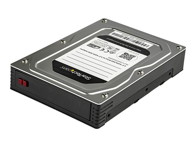 Image of StarTech.com 2.5 to 3.5 Hard Drive Adapter - For SATA and SAS SSDs/HDDs - SSD Enclosure - HDD Enclosure - Internal Hard Drive Enclosure (25SATSAS35HD) - storage enclosure - SATA 6Gb/s / SAS 6Gb/s - SAS 6Gb/s, SATA 6Gb/s