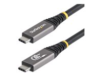 StarTech.com USB 3.2 / USB4 / Thunderbolt 3 / Thunderbolt 4 / DisplayPort USB Type-C kabel Sort Grå