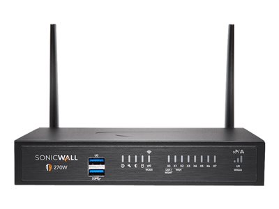 SonicWall TZ270W Advanced Edition security appliance with 1 year TotalSecure GigE 
