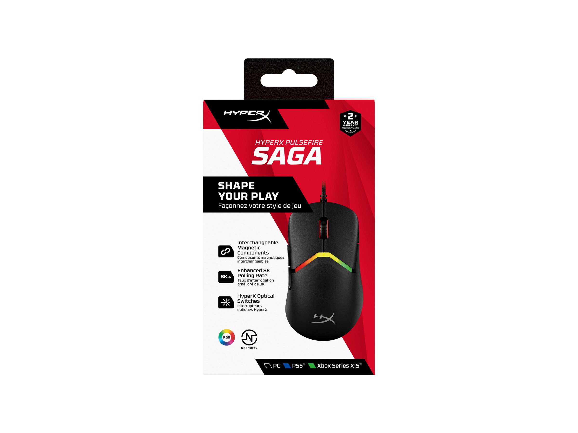 MOUSE PULSEFIRE SAGA WIRED