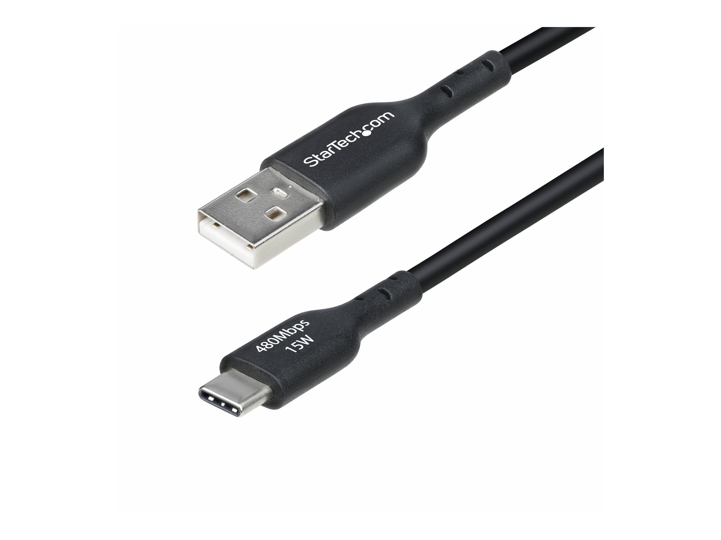 StarTech.com 1ft (30cm) USB-A to USB-C Charging Cable, Charger Cord