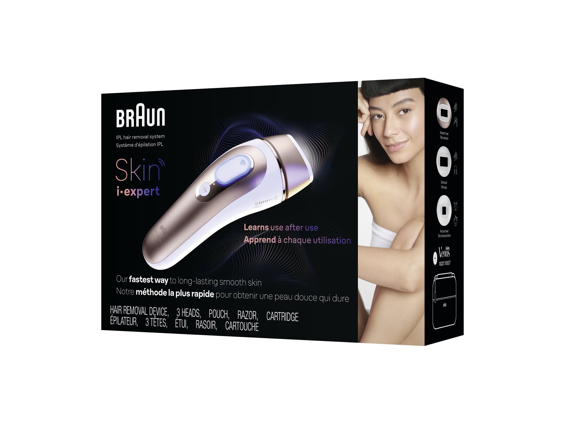 BRAUN  Skin i・expert  PL7243 Braun Skin I-Expert Smart IPL PL7243 at Home Laser Hair Removal
