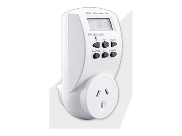 Sansai, power socket-outlet, 7 days digital timer, 1 power socket