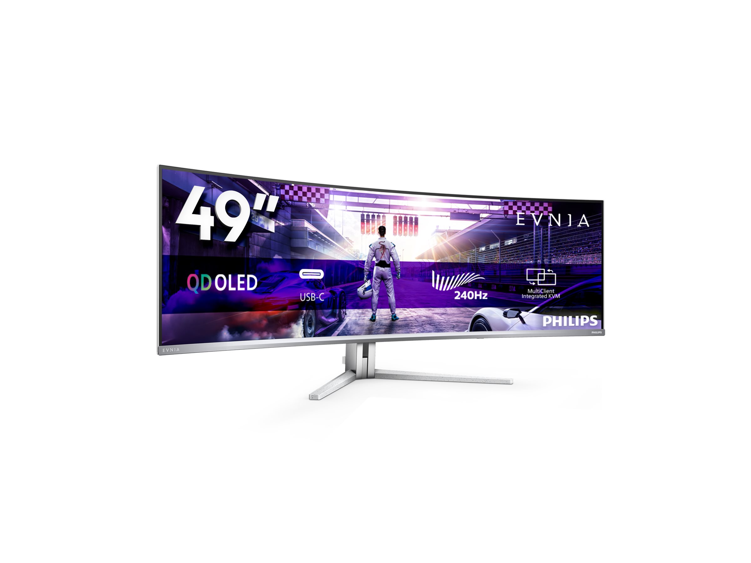 An image of Philips Evnia 8000 49M2C8900 - OLED monitor - curved - 49" - HDR