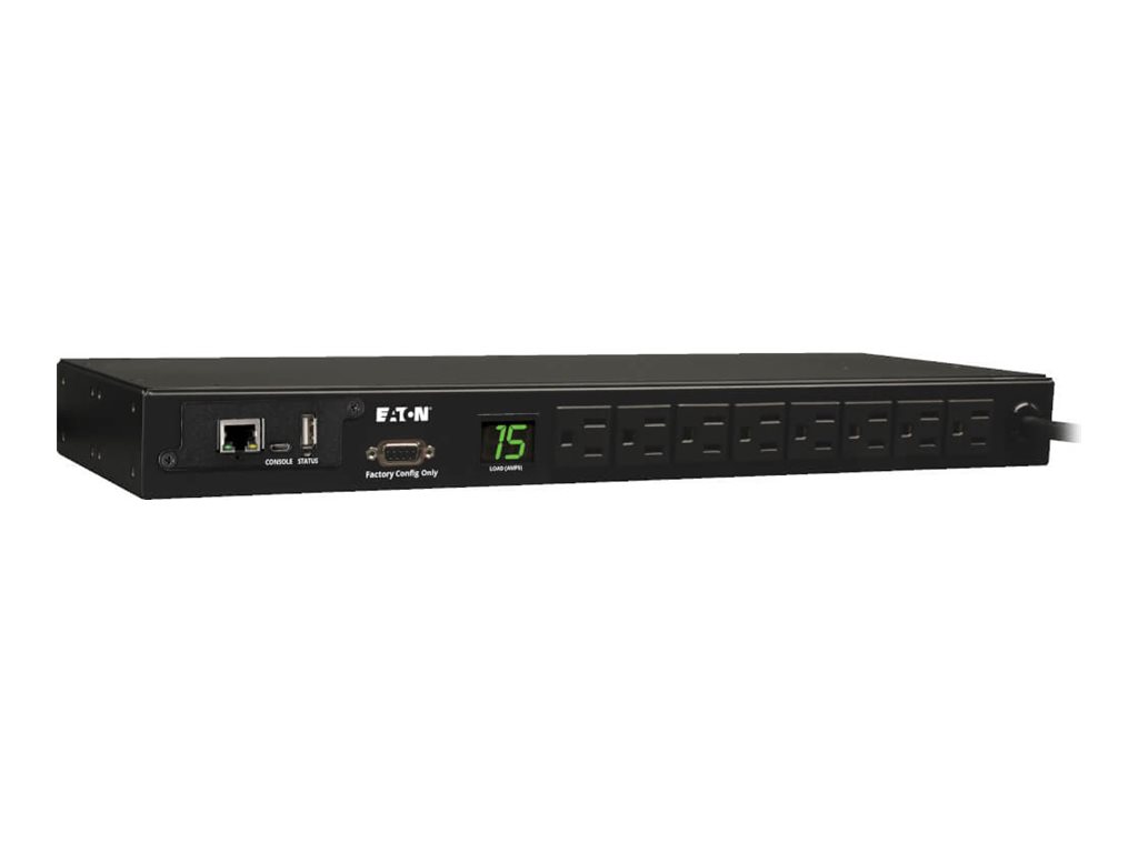 Tripp Lite PDU Monitored 120V 15A 5-15R 8 Outlet 5-15P Horizontal 1URM
