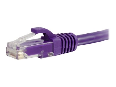 C2G 6IN Cat6a Snagless Unshielded (UTP) Network Patch Ethernet Cable-Purple
