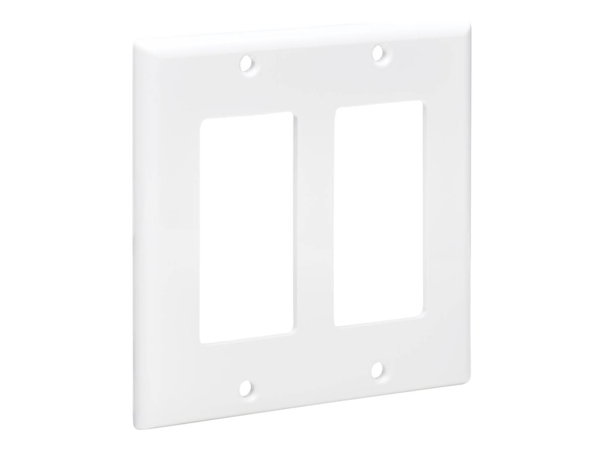 Eaton Tripp Lite Series Double-Gang Faceplate, Decora Style