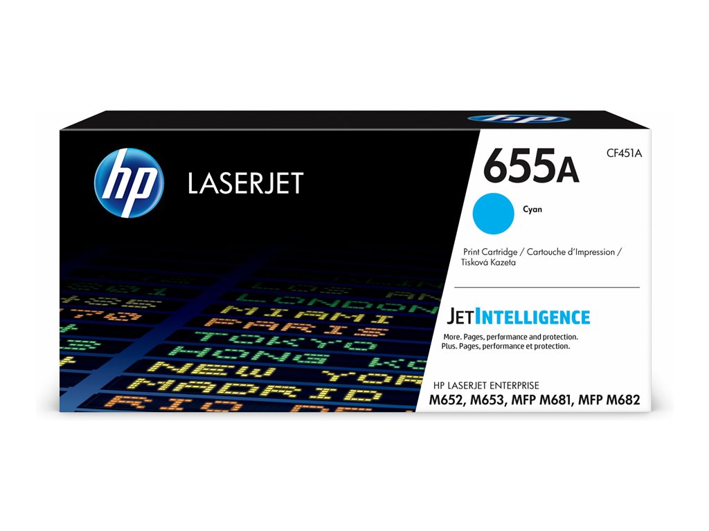 HP 655A LaserJet Toner Cartouche Cyan