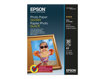 EPSON Photo Paper Glossy A3 20 sheets - C13S042536