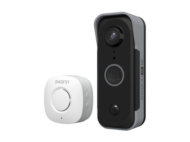 Swann MaxRanger4K Mini SWNVK-MRVDB1MINI2S2 NVR + camera(s) wireless (Wi-Fi) AC powered Product shot Right-angle 79400
