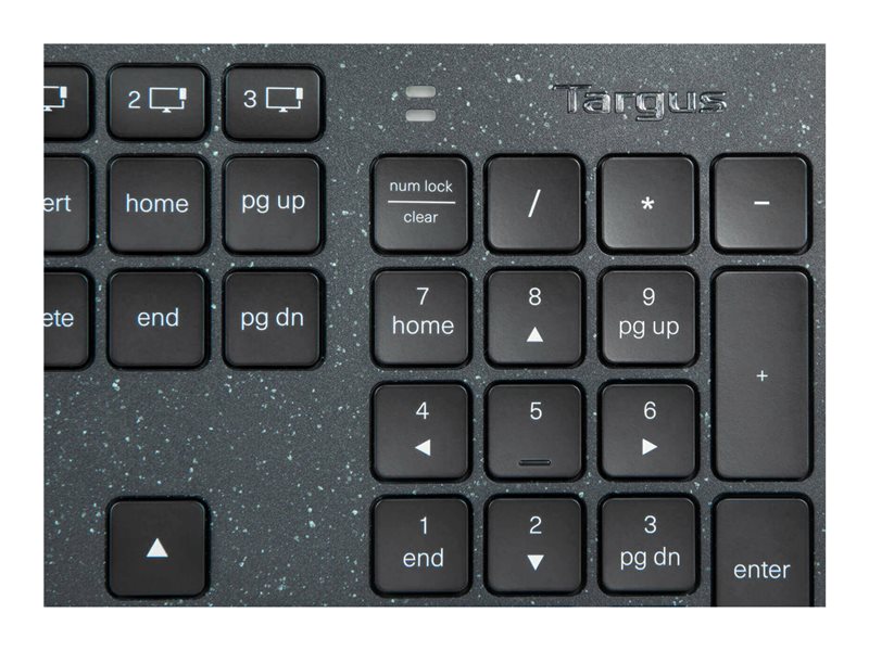 Targus Clavier d'ordinateur avec pavé numérique, Clavier azerty sans fil,  Clavier Bluetooth avec protection antimicrobienne DefenseGuard – Noir,  AKB863FR : : Informatique