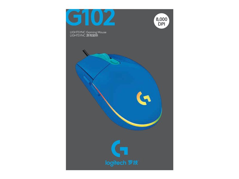 LOGI G102 Lightsync Blue EER