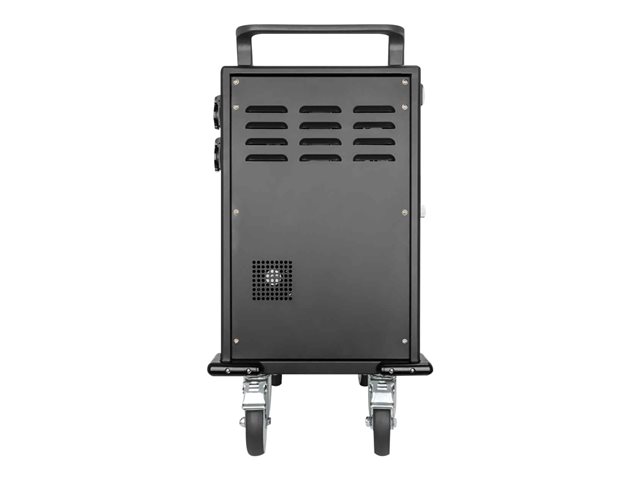 Manhattan Charging Cabinet Cart Via Usb C X32 Devices Trolley Power Delivery 18w Per Port 576w Total Suitable For Ipads Other Tablets Phones Smaller Chromebooks Bays 330x22x235mm Device Charging Cables Not Included Lockable Pin Code Eu Uk Power Cords Cart