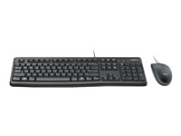 Logitech Desktop MK120 Tastatur og mus-sæt Kabling Belgien