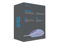 Logitech Gaming Mouse G102 LIGHTSYNC Optisk Kabling Lilla