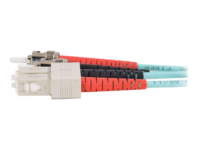 C2G SC-ST 10Gb 50/125 OM3 Duplex Multimode PVC Fiber Optic Cable (LSZH) - síťový kabel - 10 m - 10 m - vodě - barva – foto 4