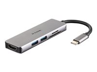D-LINK USB-C 5-in-1 HDMI SD /microSD