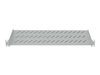 Intellinet 19' Cantilever Shelf, 1U, 2-Point Front Mount, 150mm Depth, Grey Rackhylde Grå