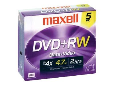 Maxell - 5 x DVD+RW - 4.7 GB 4x